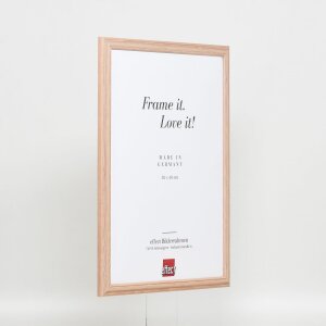 Efecto marco de madera perfil 32 marrón claro 45x60 cm cristal acrílico