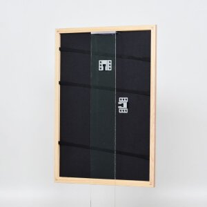 Efecto marco de madera perfil 32 marrón claro 50x60 cm cristal acrílico