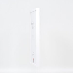 Efecto marco de madera perfil 35 blanco 25x70 cm cristal acrílico