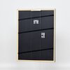 Efecto marco de madera maciza perfil 39 negro 18x32 cm cristal acrílico