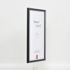 Efecto Marco de madera maciza Perfil 39 negro 20x28 cm Cristal acrílico
