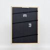 Efecto marco de madera maciza perfil 39 negro 40x40 cm cristal acrílico
