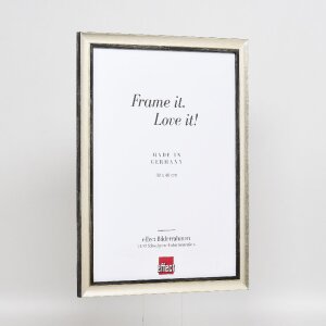 Marco de fotos de madera Effect Profil 40 Plata 50x50 cm con acrílico