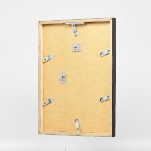 Marco de fotos Efecto con perfil de madera 42, vidrio acrílico antiguo oro, 20x20 cm