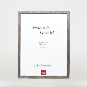 Marco de fotos Effect con perfil de madera 42, acrílico anthrazit, 25x50 cm