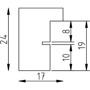 Marco de fotos Effect Holzprofil 42 Acrylglas anthrazit 30x40 cm