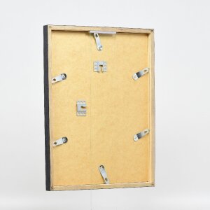 Marco de fotos Effect con perfil de madera 42 acrílico anthrazit 45x80 cm