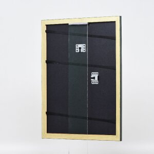 Marco de fotos de madera Effect Profil 43 tannengrün 9x13 cm con cristal decorativo
