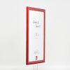 Marco de fotos Effect Profil 43 rojo alto brillo 10x15 cm con vidrio decorativo
