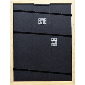 Marco de fotos de madera efect Profil 43 negro brillante 13x13 cm