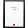Marco de fotos de madera Effect Profil 43 Negro 15x20 cm Vidrio decorativo