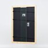 Marco de fotos de madera Effect Profil 43 plateado 18x24 cm con vidrio decorativo