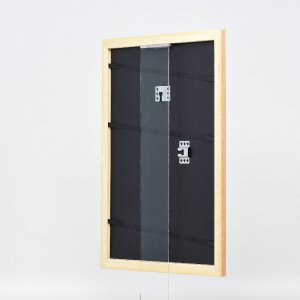 Marco de fotos de madera efect Profil 43 natur 18x27 cm con vidrio decorativo