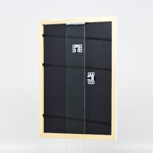 Marco de fotos de madera Effect Profil 43 Blanco Alto Brillo 18x32 cm Vidrio Decorativo