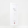 Marco de fotos de madera Effect Profil 43 Blanco Alto Brillo 18x32 cm Vidrio Decorativo