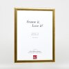 Marco de fotos de madera Effect Profil 43 Oro 20x30 cm Vidrio decorativo