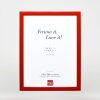 Marco de fotos de madera efect Profil 43 rojo brillante 20x30 cm vidrio decorativo