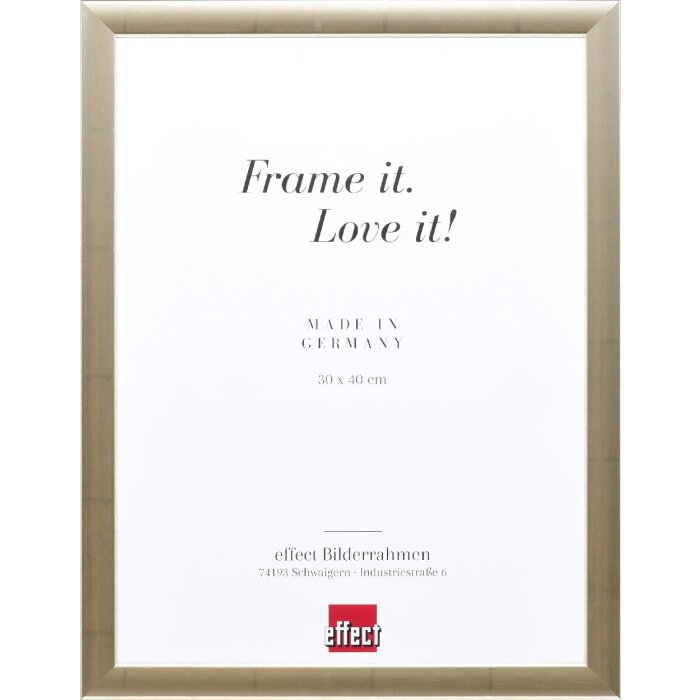 Marco de fotos de madera effect Profil 43 Plata 21x28 cm Vidrio decorativo