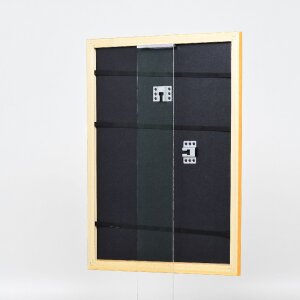 Marco de fotos de madera Effect Profil 43 miel 25x35 cm con vidrio decorativo