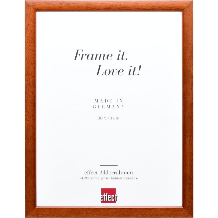 Marco de fotos de madera Effect Profil 43 Marrón 25x35 cm Vidrio decorativo