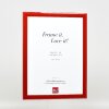 Marco de fotos de madera efect Profil 43 rojo alto brillo 25x60 cm vidrio decorativo