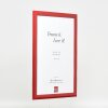 Marco de fotos de madera efect Profil 43 rojo alto brillo 25x60 cm vidrio decorativo