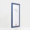 Marco de fotos de madera efect Profil 43 royalblau 25x70 cm con vidrio decorativo