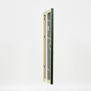Marco de fotos de madera efect Profil 43 tannengrün 25x80 cm vidrio decorativo