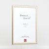 Marco de fotos de madera Effect Profil 43 plata 28x35 cm vidrio decorativo