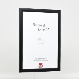 Marco de fotos de madera Effect Profil 43 negro 29,7x42 cm vidrio decorativo