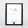 Marco de fotos de madera Effect Profil 43 negro 29,7x42 cm vidrio decorativo
