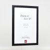Marco de fotos de madera Effect Profil 43 negro 29,7x42 cm vidrio decorativo