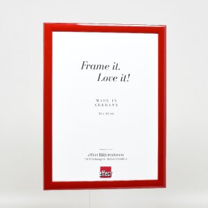 Marco de fotos Effect Profil 43 Rojo Brillo 29,7x42 cm Vidrio Decorativo