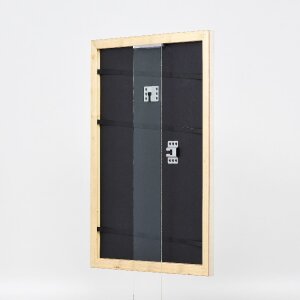 Marco de fotos de madera Effect Profil 43 plata 42x59,4 cm con vidrio decorativo