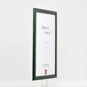 Marco de fotos de madera Effect Profil 43 Tannengrün 45x80 cm con cristal decorativo