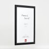 Marco de fotos de madera Effect Profil 43 Negro brillante 45x80 cm vidrio decorativo