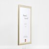Marco de fotos de madera Effect Profil 43 plata 50x50 cm vidrio decorativo