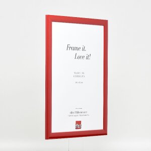 Marco de fotos de madera Effect Profil 43 rojo brillo alto 50x50 cm vidrio decorativo