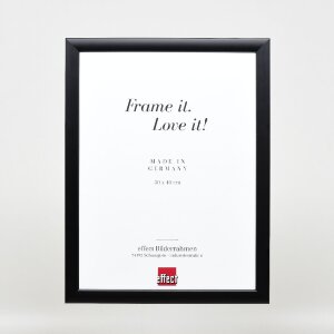 Marco de fotos de madera Effect Profil 43 Negro 60x90 cm Vidrio decorativo
