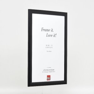 Marco de fotos de madera Effect Profil 43 Negro 60x90 cm Vidrio decorativo