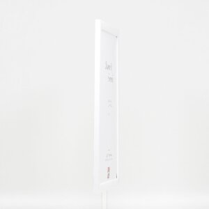 Marco de fotos de madera Efecto Profil 43 Blanco Brillante 62x93 cm Vidrio de arte