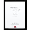 Marco de fotos de madera Effect Profil 43 negro alto brillo 70x100 cm vidrio decorativo