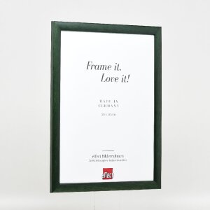 Marco de fotos de madera effect Profil 43 Tannengrün 14,8x21 cm con vidrio decorativo