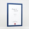 Marco de fotos de madera efecto Profil 43 royalblau 10,5x14,8 cm con cristal artístico