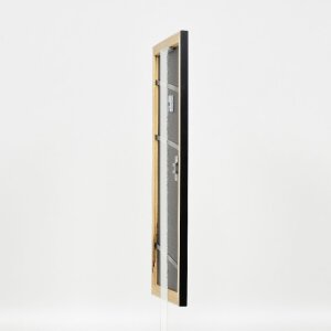 Marco de fotos de madera Effect Profil 43 Negro 30,5x91,5 cm Vidrio decorativo