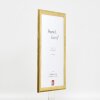 Marco de fotos de madera efecto Profil 43 dorado 61x91,5 cm con vidrio decorativo