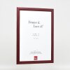 Marco de fotos de madera Effect Profil 43 rojo 61x91,5 cm con vidrio decorativo