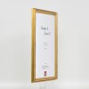 Marco de fotos de madera Effect Profil 44 Oro 70x70 cm con vidrio decorativo