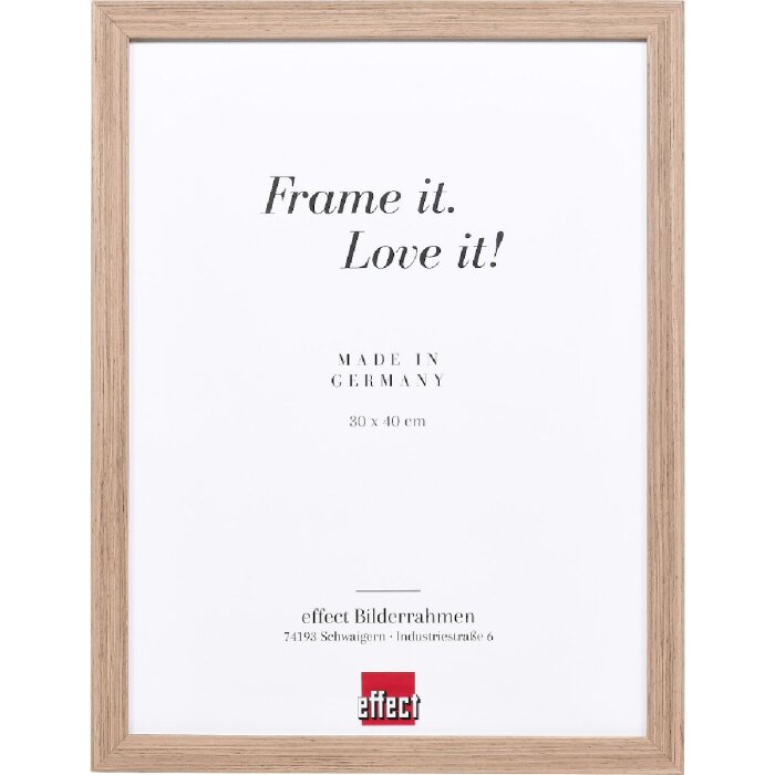 Marco de fotos de madera Effect Profil 54 Nußbaum 13x13 cm con vidrio decorativo