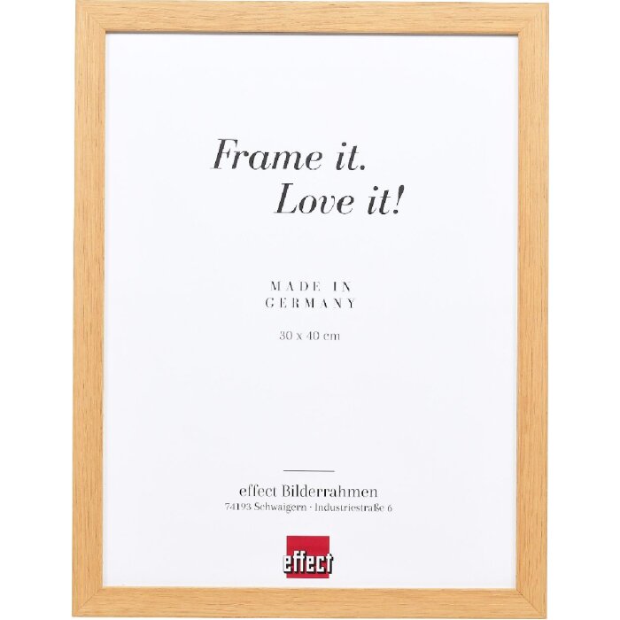 Marco de fotos de madera Effect Profil 54 Roble 20x20 cm Vidrio decorativo